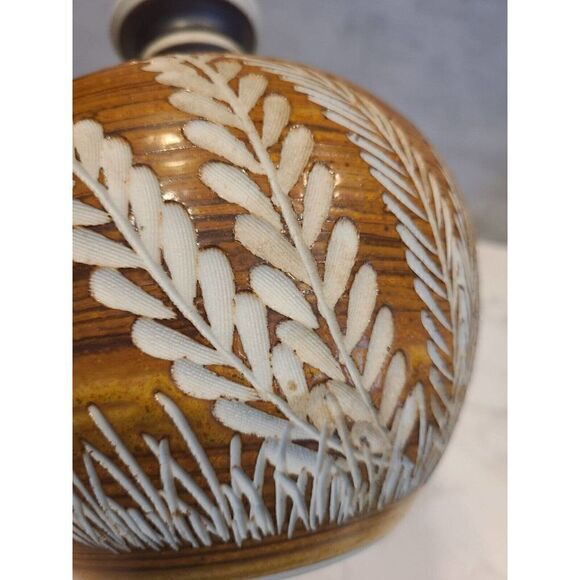 Artisan Handcrafted Signed Art Vase Earthen Pottery Ceramic Clay HOSANNA EUC - Picture 8 of 9